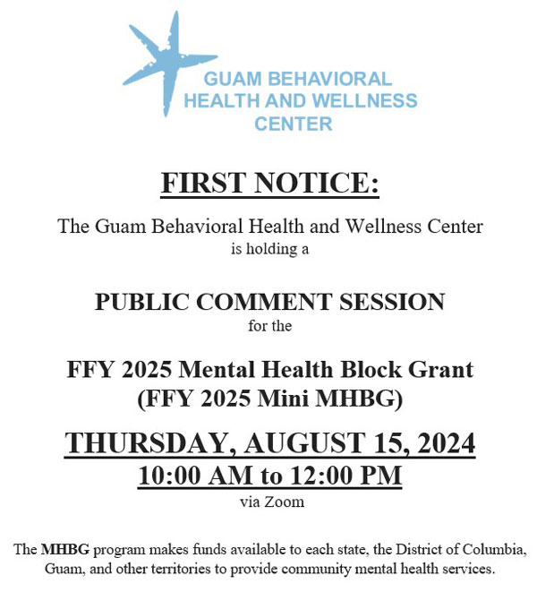 Guam Behavioral Health and Wellness Center - GBHWC 