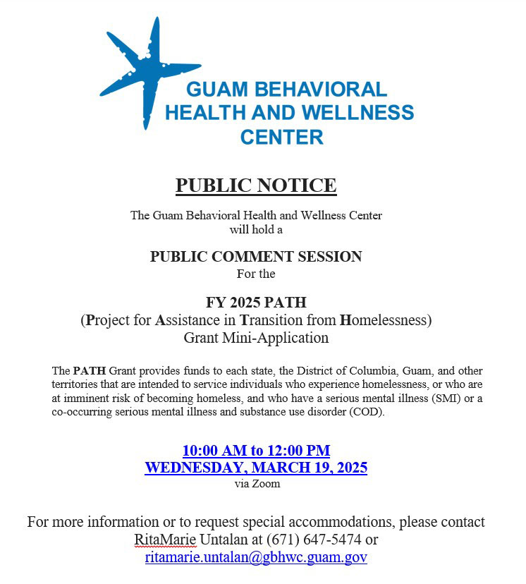 Guam Behavioral Health and Wellness Center - GBHWC 