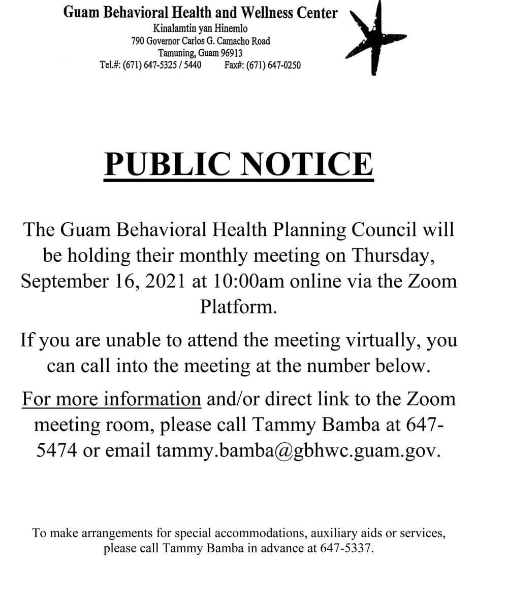 Guam Behavioral Health and Wellness Center - GBHWC 