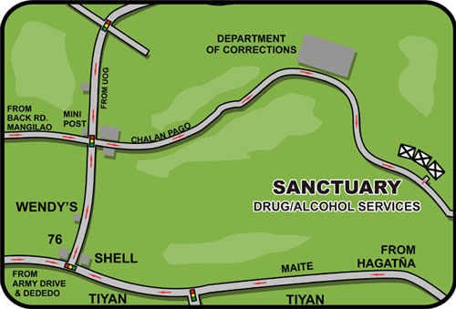 SANCTUARY Location Map