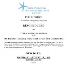 Guam Behavioral Health and Wellness Center - GBHWC 